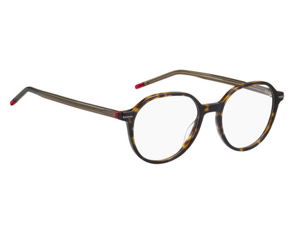 Hugo Boss HG1170 Oval Eyeglasses in Havana, side view