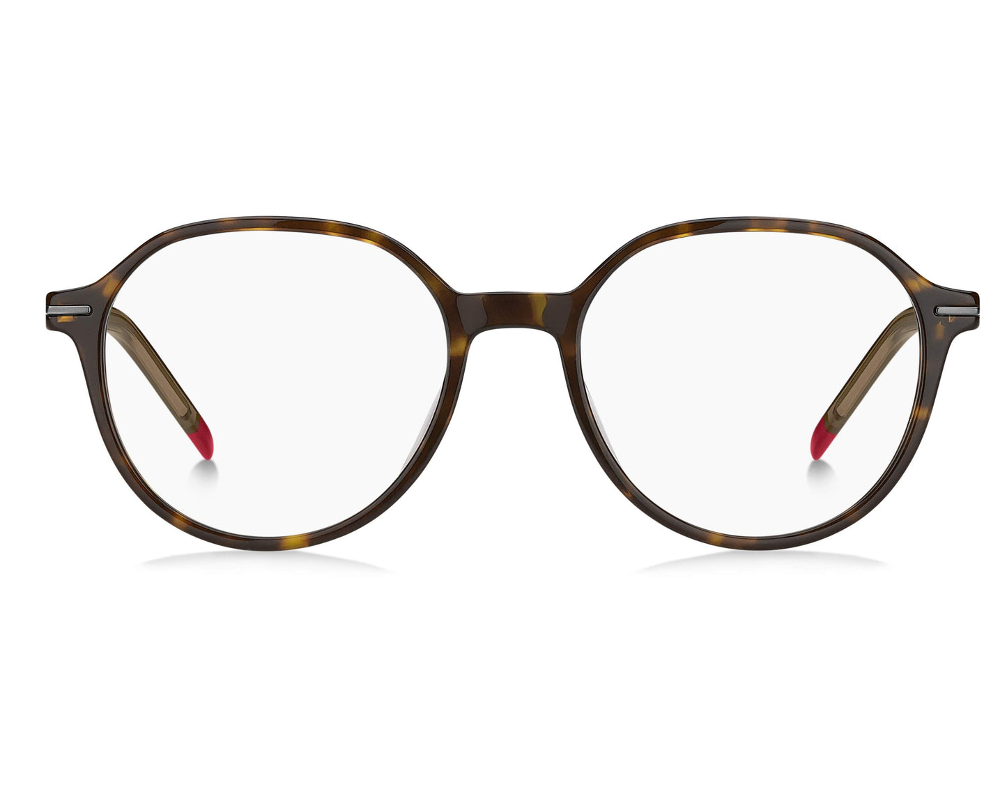 Hugo Boss HG1170 Oval Eyeglasses in Havana, angle view
