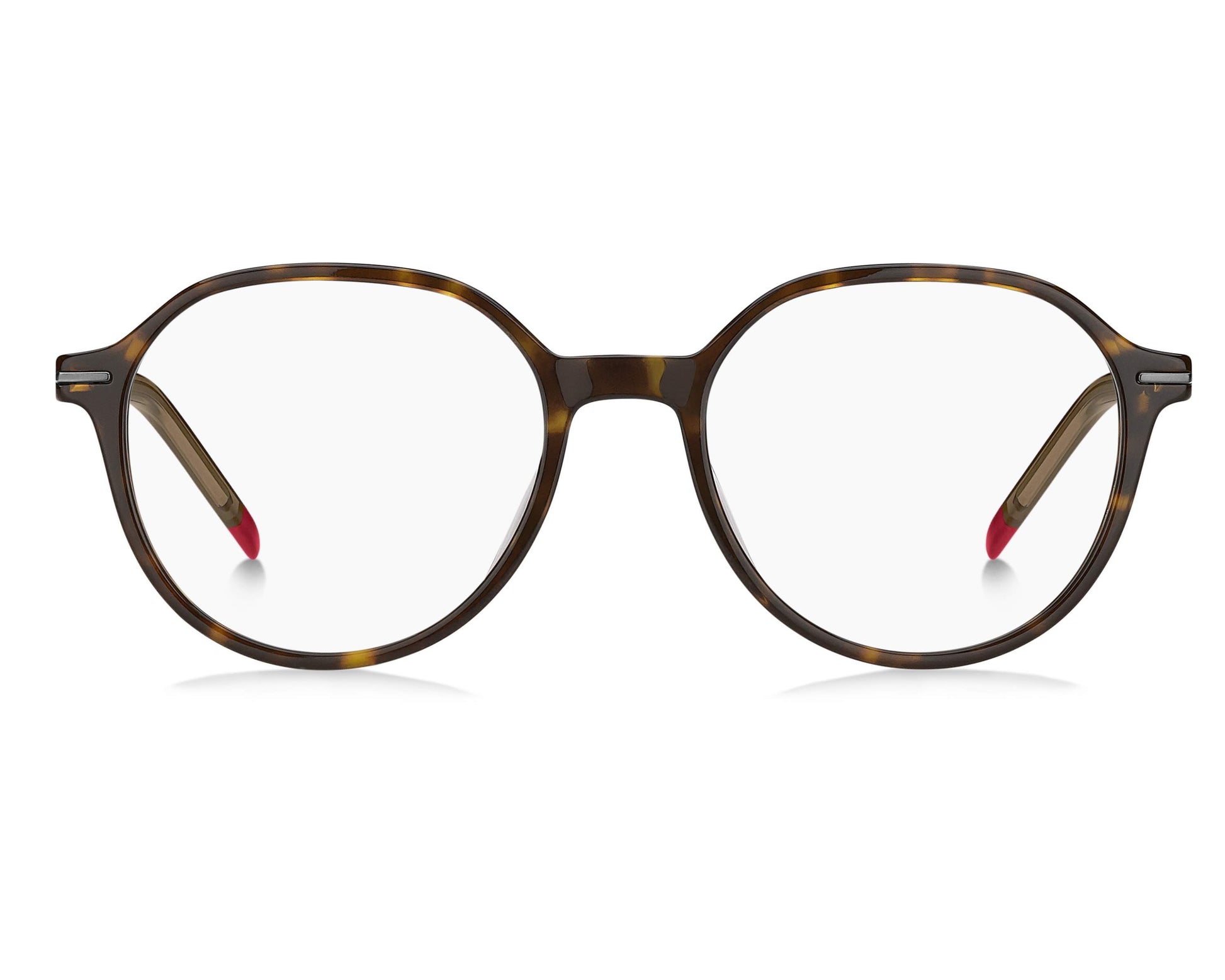 Hugo Boss HG1170 Oval Eyeglasses in Havana, angle view