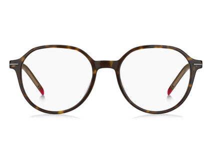 Hugo Boss HG1170 Oval Eyeglasses in Havana, angle view