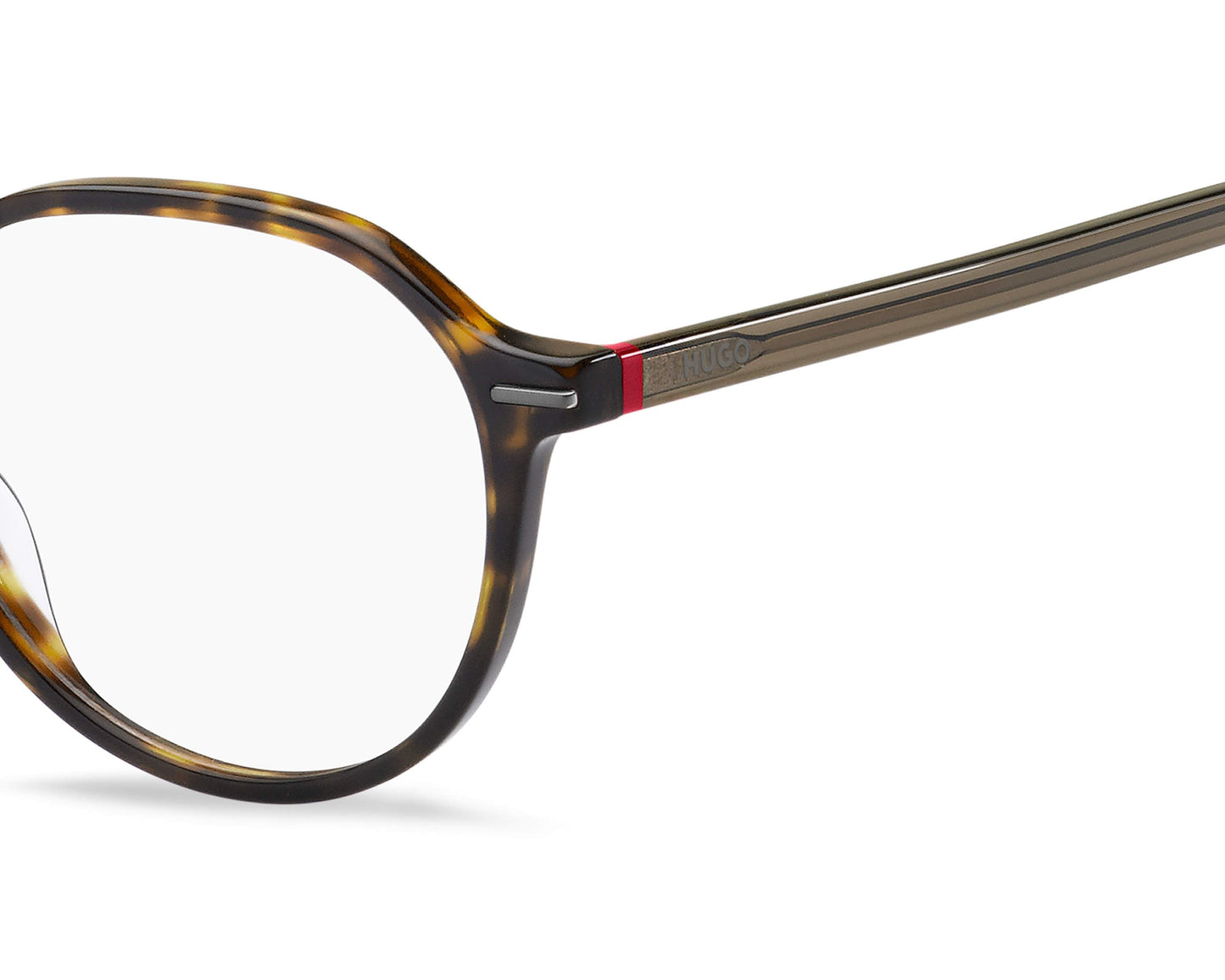 Hugo Boss HG1170 Oval Eyeglasses in Havana, detail view