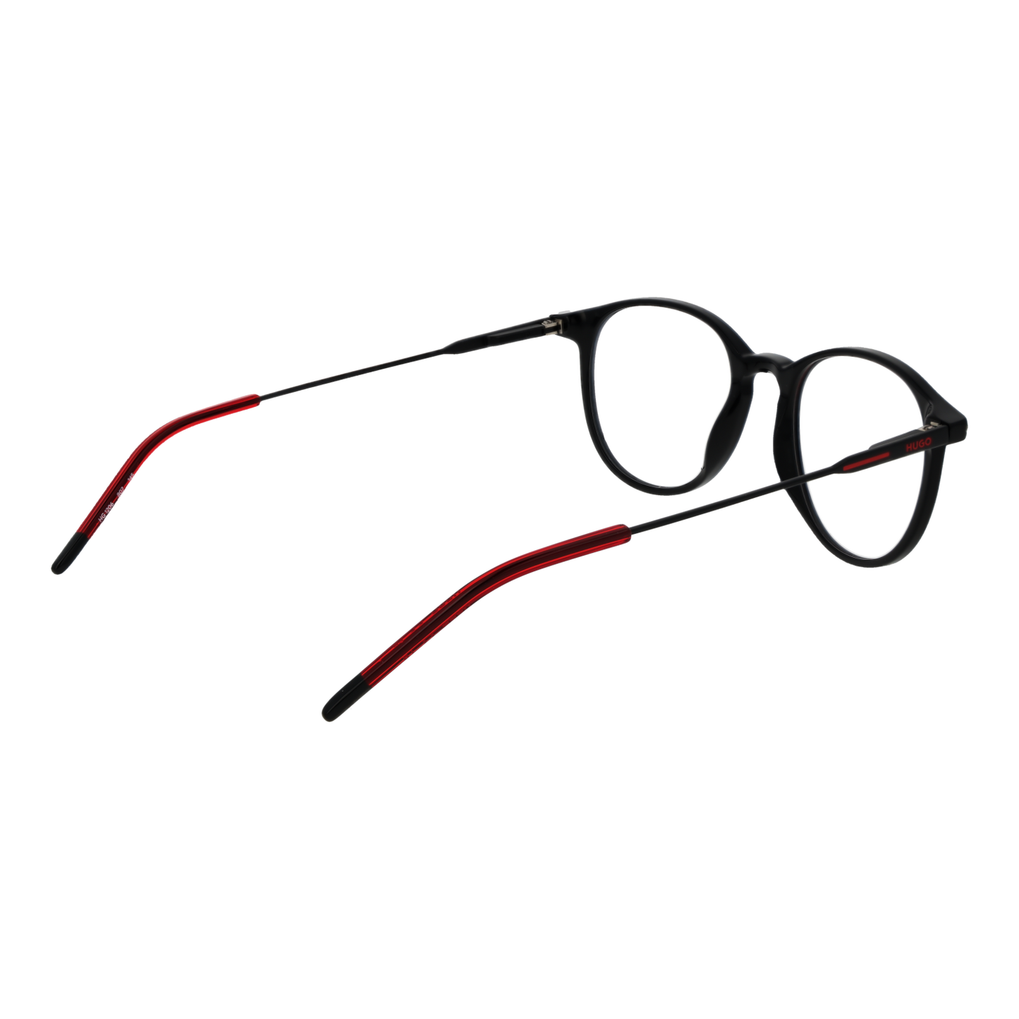 Hugo Boss HG1206 Round Eyeglasses in Black, detail view