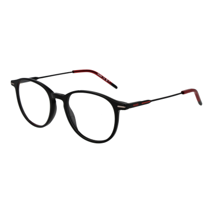 Hugo Boss HG1206 Round Eyeglasses in Black, angle view