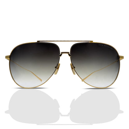 DITA ARTOA-92 Pilot Sunglasses in Grey Gradient/Yellow Gold, angle view