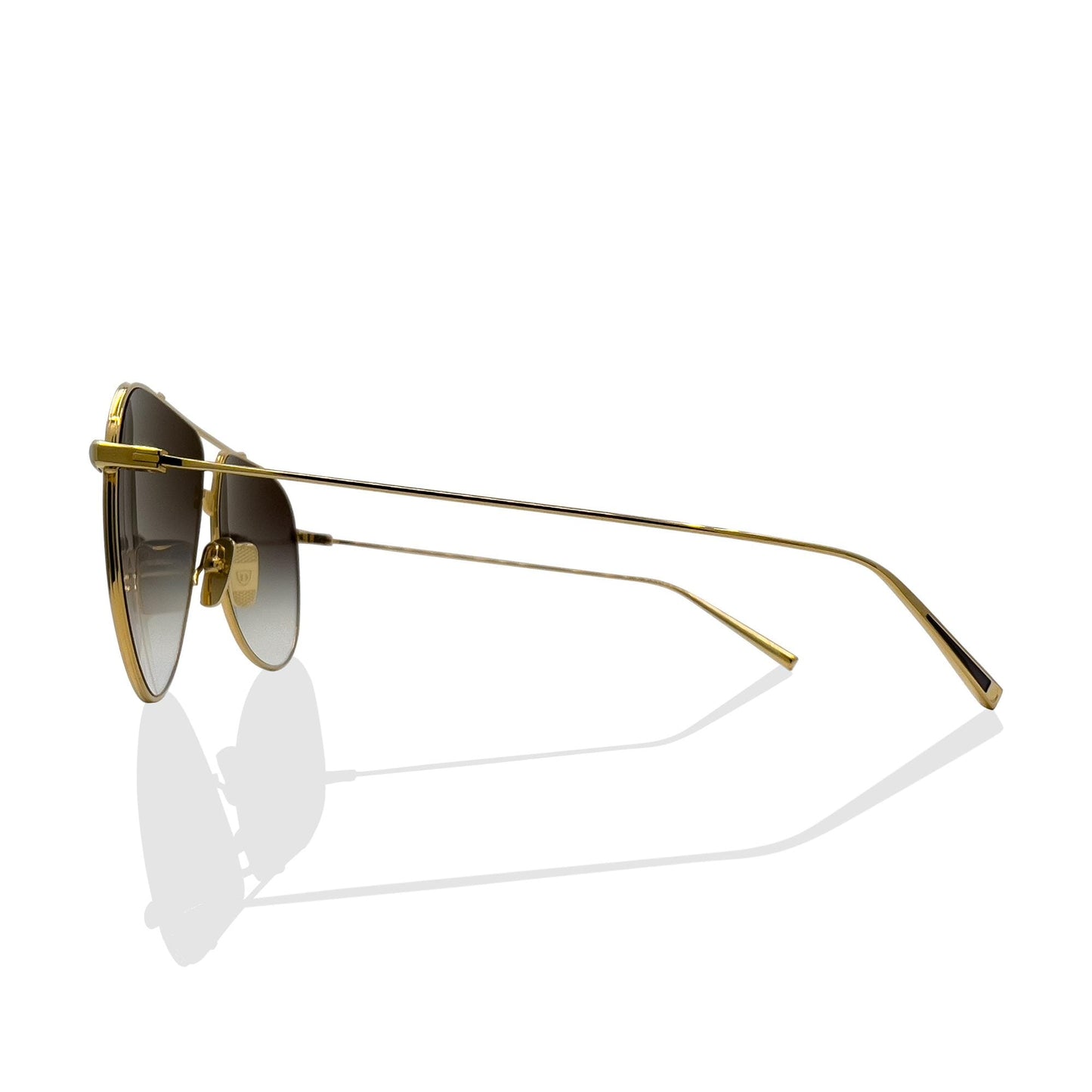 DITA ARTOA-92 Pilot Sunglasses in Grey Gradient/Yellow Gold, side view