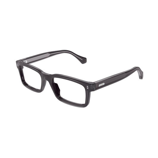 Cartier CT0291O Rectangle Eyeglasses in Transparent Lenses With Grey Frame, front view