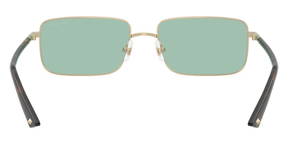 Jimmy Choo JC4027/S Rectangle Sunglasses in Green / Pale Gold, back view