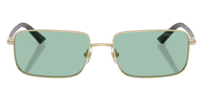 Jimmy Choo JC4027/S Rectangle Sunglasses in Green / Pale Gold, detail view