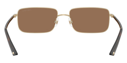 Jimmy Choo JC4027/S Rectangle Sunglasses in Dark Brown / Pale Gold, back view