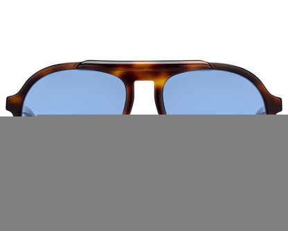 Jimmy Choo RON/S Pilot Sunglasses in Blue Avio / Havana Black, side view