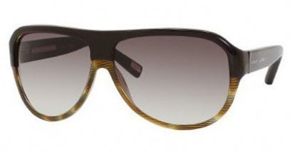Marc Jacobs MJ343/S Sunglasses in Gray Gradient / Brown Green Horn, front view