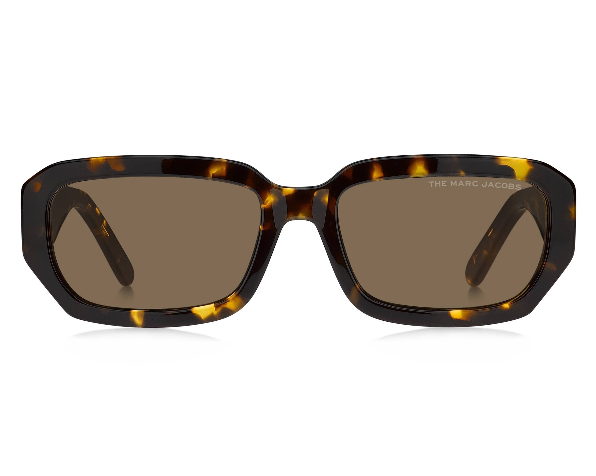 Marc Jacobs MARC614/S Rectangle Sunglasses in Brown Tortoise, angle view