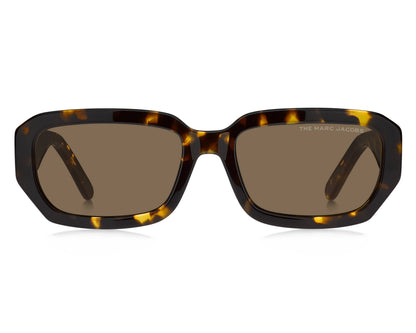 Marc Jacobs MARC614/S Rectangle Sunglasses in Brown Tortoise, angle view