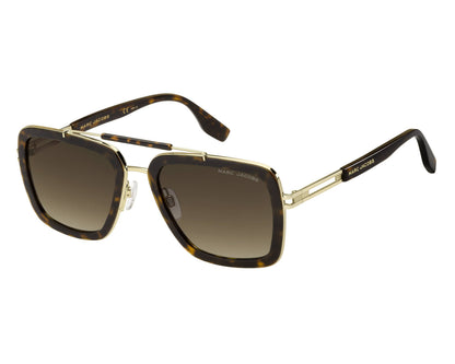 Marc Jacobs MARC 674/S Pilot Sunglasses in Brown Gradient / Havana, front view
