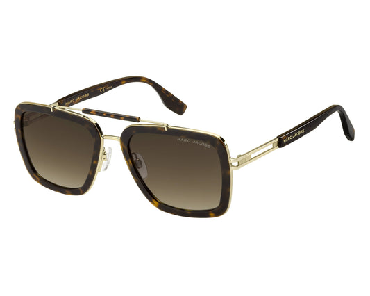 Marc Jacobs MARC 674/S Pilot Sunglasses in Brown Gradient / Havana, front view