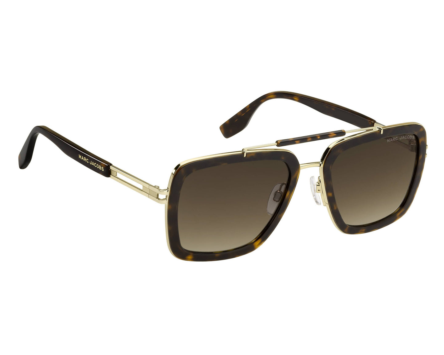 Marc Jacobs MARC 674/S Pilot Sunglasses in Brown Gradient / Havana, angle view