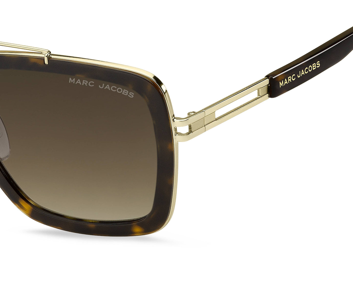 Marc Jacobs MARC 674/S Pilot Sunglasses in Brown Gradient / Havana, detail view