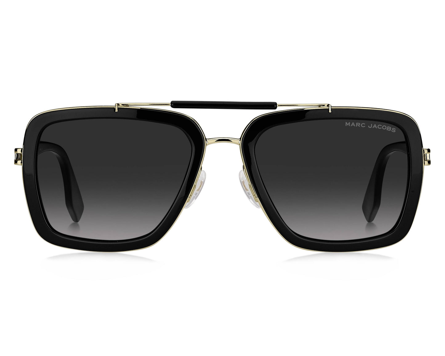 Marc Jacobs MARC 674/S Pilot Sunglasses in Grey Gradient / Black On Gold, side view