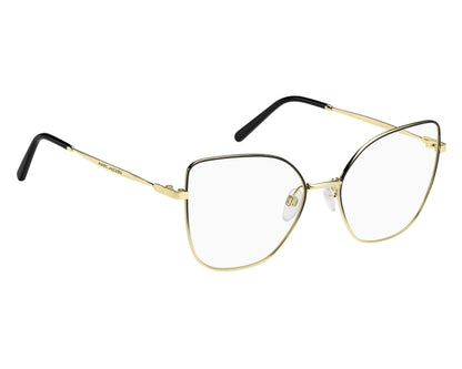 Marc Jacobs MARC704 Butterfly Eyeglasses in Black / Gold, side view