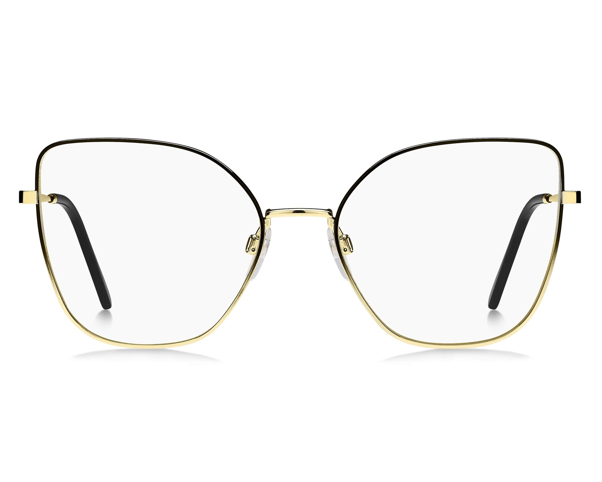 Marc Jacobs MARC704 Butterfly Eyeglasses in Black / Gold, angle view