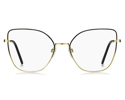 Marc Jacobs MARC704 Butterfly Eyeglasses in Black / Gold, angle view
