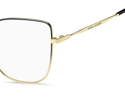 Marc Jacobs MARC704 Butterfly Eyeglasses in Black / Gold, back view