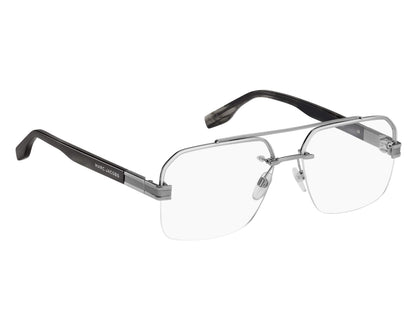 Marc Jacobs MARC714 Aviator Eyeglasses in Grey Horn, side view
