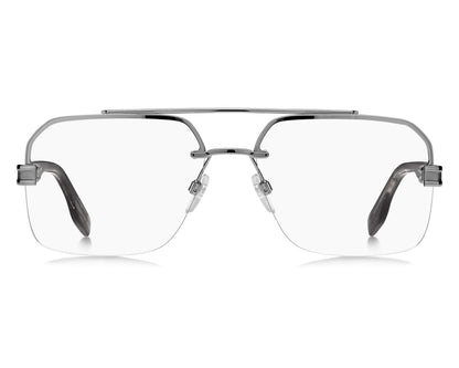 Marc Jacobs MARC714 Aviator Eyeglasses in Grey Horn, angle view
