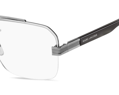 Marc Jacobs MARC714 Aviator Eyeglasses in Grey Horn, detail view