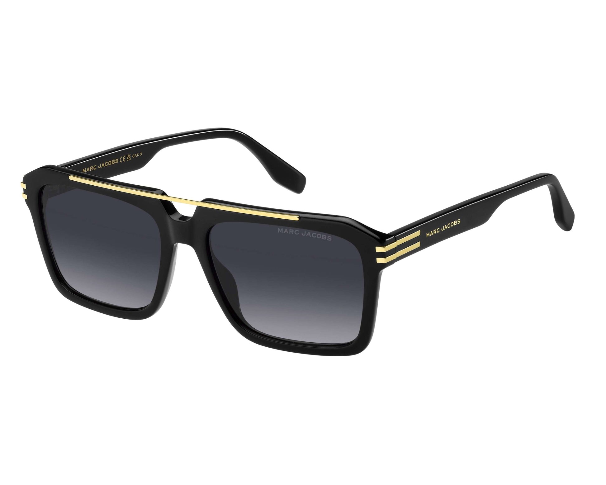 Marc Jacobs MARC752/S Square Sunglasses in Grey Gradient / Black, front view