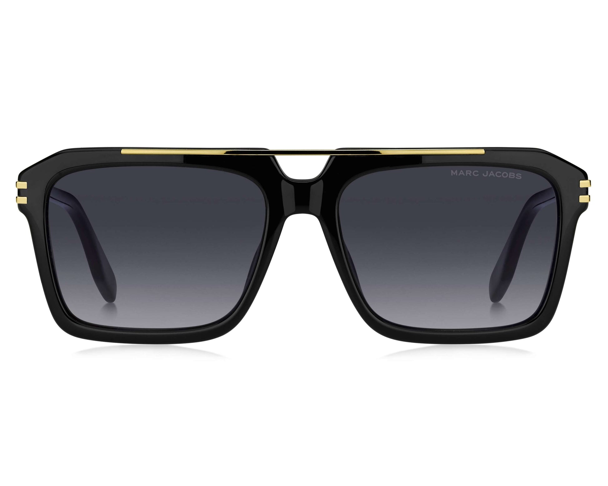 Marc Jacobs MARC752/S Square Sunglasses in Grey Gradient / Black, angle view