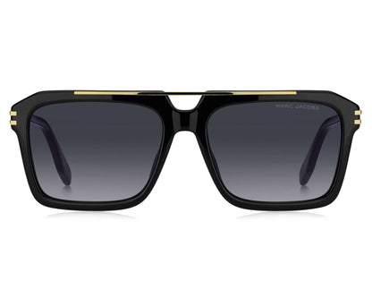 Marc Jacobs MARC752/S Square Sunglasses in Grey Gradient / Black, angle view
