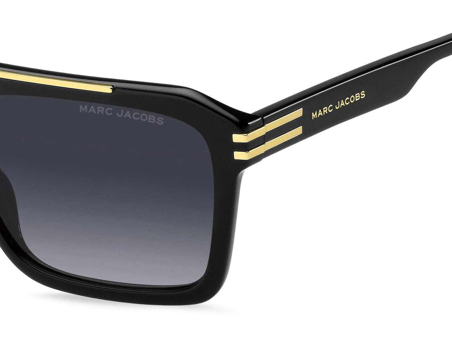Marc Jacobs MARC752/S Square Sunglasses in Grey Gradient / Black, back view