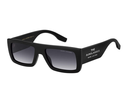 Marc Jacobs MARC775/S Rectangle Sunglasses in Grey Gradient / Black, side view