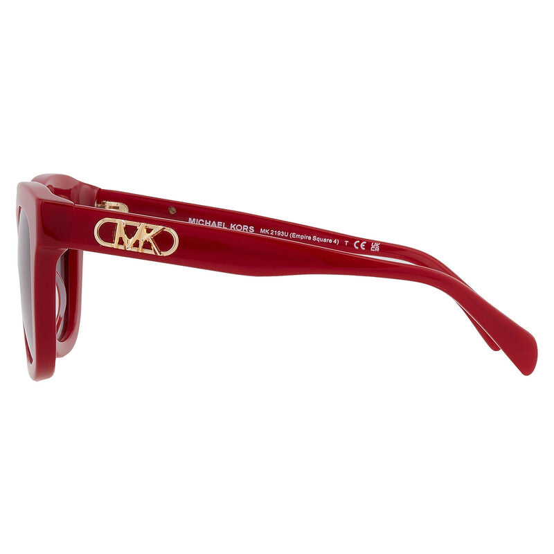 Michael Kors MK2193/S Square Sunglasses in Brown/Red, back view