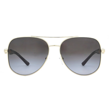 Michael Kors MK1121/S Pilot Sunglasses in Dark Grey Gradient / Gold, front view