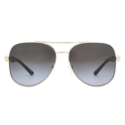 Michael Kors MK1121/S Pilot Sunglasses in Dark Grey Gradient / Gold, front view