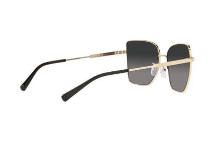 Michael Kors MK1108/S Butterfly Sunglasses in Light Grey Gradient Light Gold, detail view