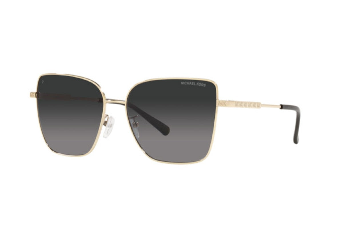 Michael Kors MK1108/S Butterfly Sunglasses in Light Grey Gradient Light Gold, front view