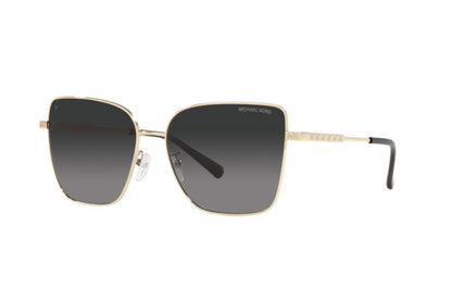 Michael Kors MK1108/S Butterfly Sunglasses in Light Grey Gradient Light Gold, front view