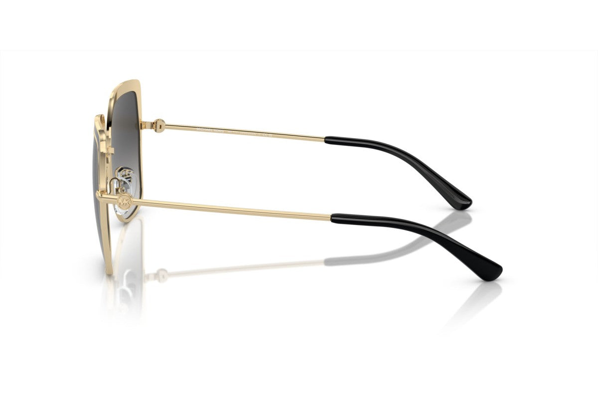 Michael Kors MK1141/S Square Sunglasses in Grey Gradient Light Gold, side view