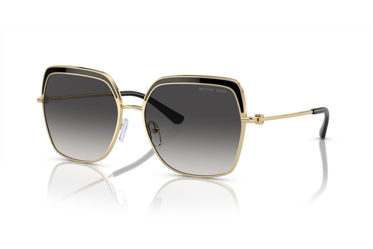 Michael Kors MK1141/S Square Sunglasses in Grey Gradient Light Gold, front view