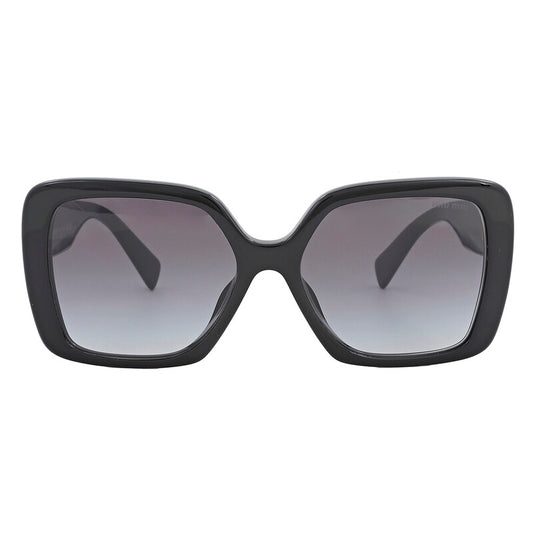 Miu Miu MU10YS Square Sunglasses in Grey Gradient/Black, front view