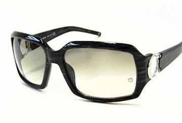 Montblanc MB171/S Rectangle Sunglasses in Grey Gradient / Black, angle view