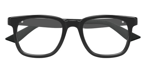 Montblanc MB0433O Square Eyeglasses in Shiny Black, side view