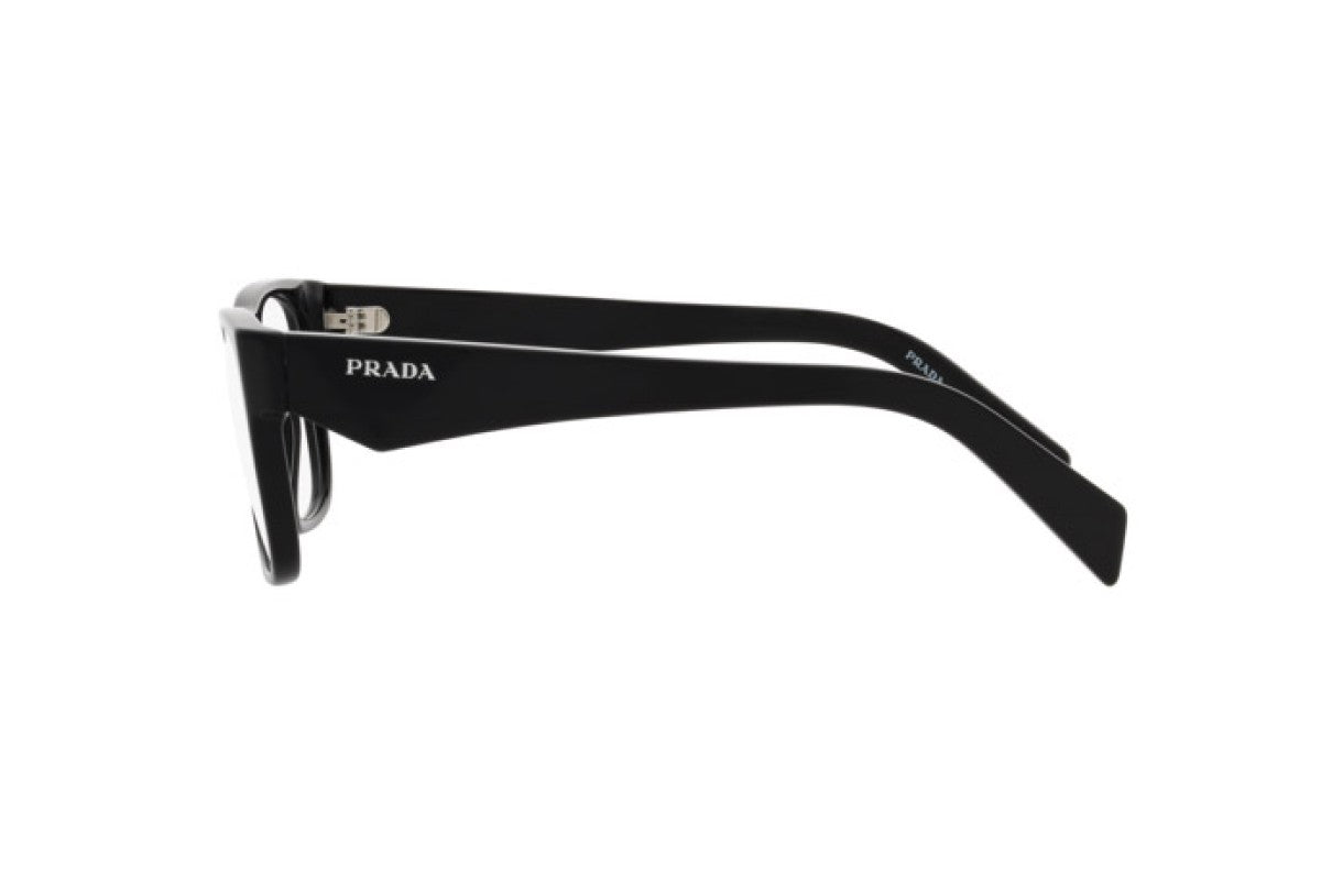 Prada PR22ZV Square Eyeglasses in Black, side view
