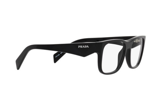 Prada PR22ZV Square Eyeglasses in Black, detail view