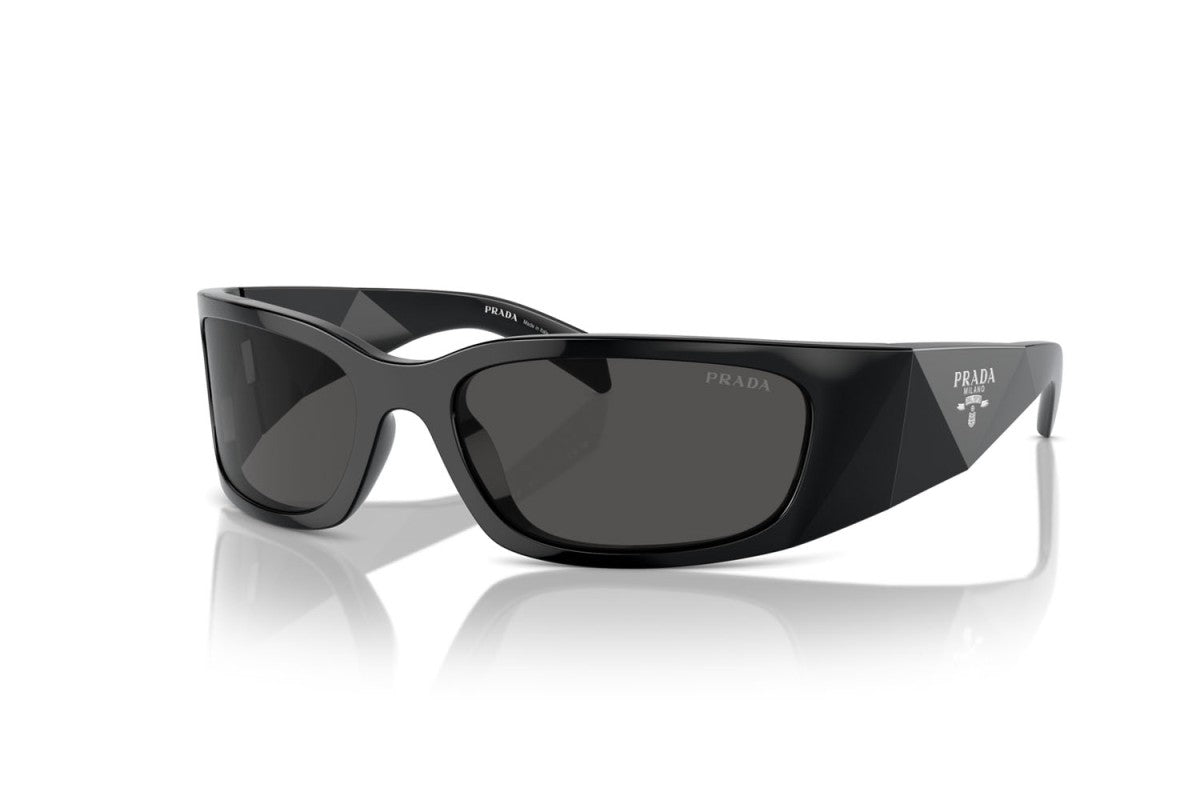Prada PRA19S Butterfly Sunglasses in Dark Grey Black, front view