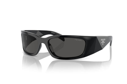 Prada PRA19S Butterfly Sunglasses in Dark Grey Black, front view