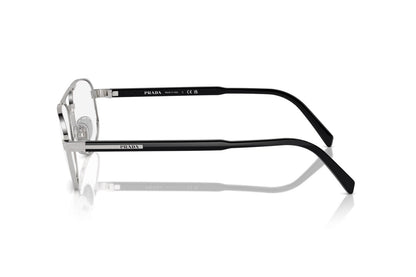 Prada PRA56V Oval Eyeglasses in Silver, side view